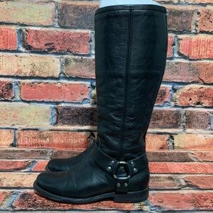 Frye Black Phillip Harness Boots